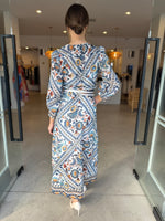 Load image into Gallery viewer, ALEXIS SILK COTTON MIDI DRESS