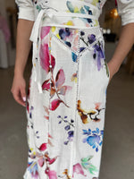 Load image into Gallery viewer, XENIA LINEN BLEND DRESS - PLUME