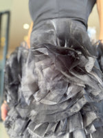 Load image into Gallery viewer, ASHER FLOWER MINI DRESS - BLACK