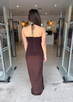 Load image into Gallery viewer, LANDON DRESS - CHOCOLATE