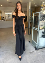 Load image into Gallery viewer, PRESUMPTUOUS OS DRESS - BLACK