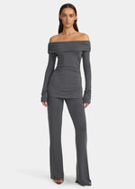 Load image into Gallery viewer, SOMA JERSEY PANT CHARCOAL