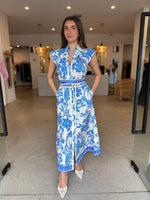 Load image into Gallery viewer, CALLISTA PETAL SLV DRESS - MOSAIC