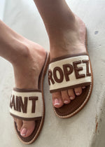 Load image into Gallery viewer, SAINT TROPEZ SLIDES - TAN