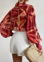 Load image into Gallery viewer, FLEETWOOD BLOUSE - ARLO WINE