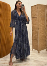 Load image into Gallery viewer, RENATA LACE UP MAXI DRESS
