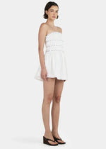 Load image into Gallery viewer, JENNY STUDDED MINI DRESS IVORY