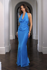 Load image into Gallery viewer, PENELOPE DRAPE GOWN IN LAGOON