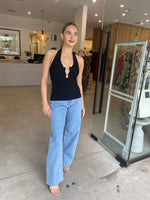 Load image into Gallery viewer, NILE KNIT TOP BLACK