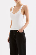 Load image into Gallery viewer, ORGANIC 90s SINGLET -WHITE