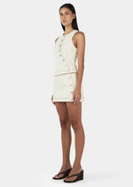 Load image into Gallery viewer, AGGIE DENIM SKIRT - ECRU