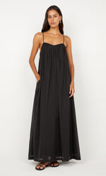 Load image into Gallery viewer, VIVIAN MAXI DRESS - BLACK