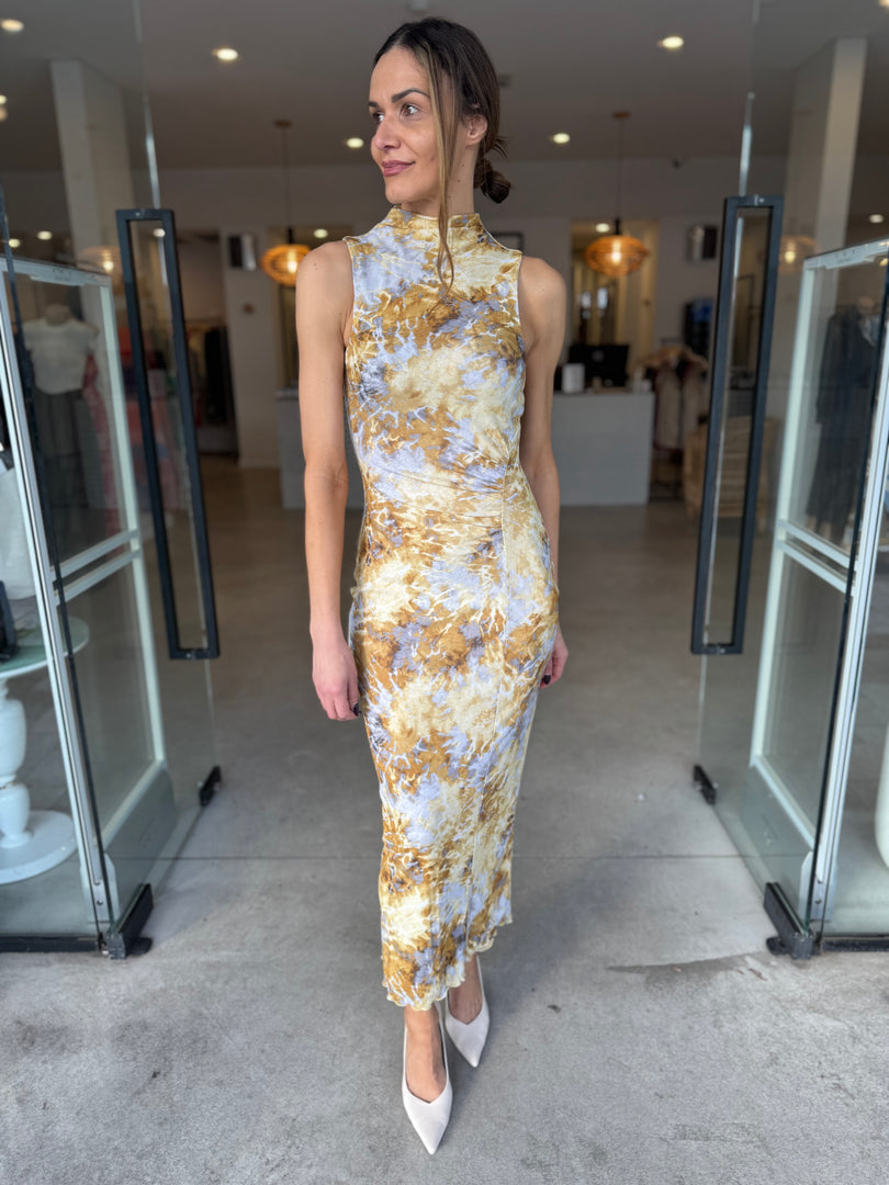 LUMINE MESH MAXI DRESS