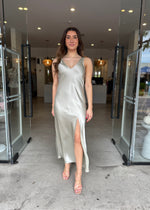 Load image into Gallery viewer, ADDICTION SLIP DRESS SEAFOAM
