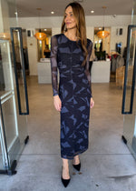 Load image into Gallery viewer, AURA MESH MIDI DRESS
