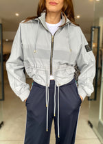 Load image into Gallery viewer, CROPPED MAN DOWN JACKET - DOVE
