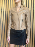 Load image into Gallery viewer, BLAIRE LEATHER JACKET - WHEAT

