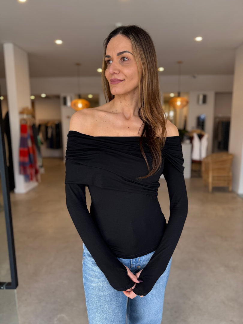 DELGADO TOP - BLACK