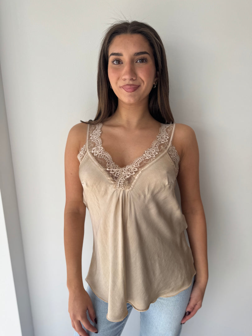LACE CAMI * FANGO