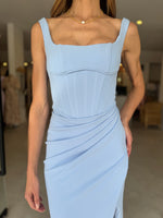 Load image into Gallery viewer, ELENA DRESS - BLUE
