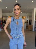 Load image into Gallery viewer, ETCH DENIM BODICE
