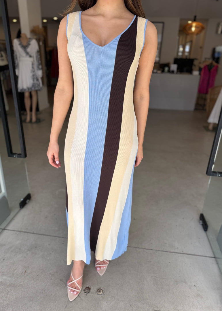 ATLAS STRIPE KNIT DRESS
