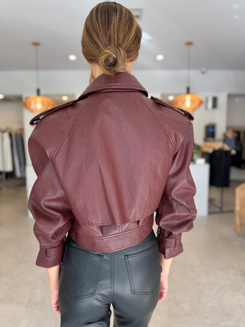 KARA FAUX LEATHER JACKET