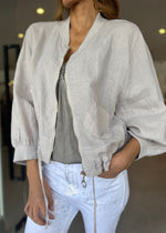 Load image into Gallery viewer, LINEN JACKET - CASHMERE
