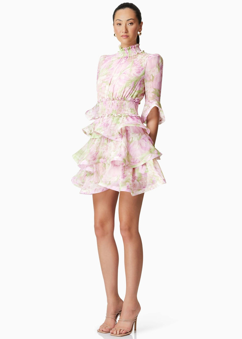 MORGAN TIERED MINI DRESS