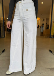 94 SUPER WIDE WHITE GOLD JEAN