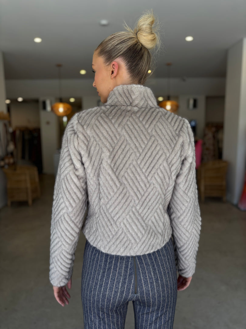 CLOVER FAUX FUR JACKET