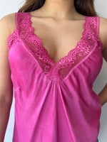 Load image into Gallery viewer, LACE CAMI * FUCSHIA
