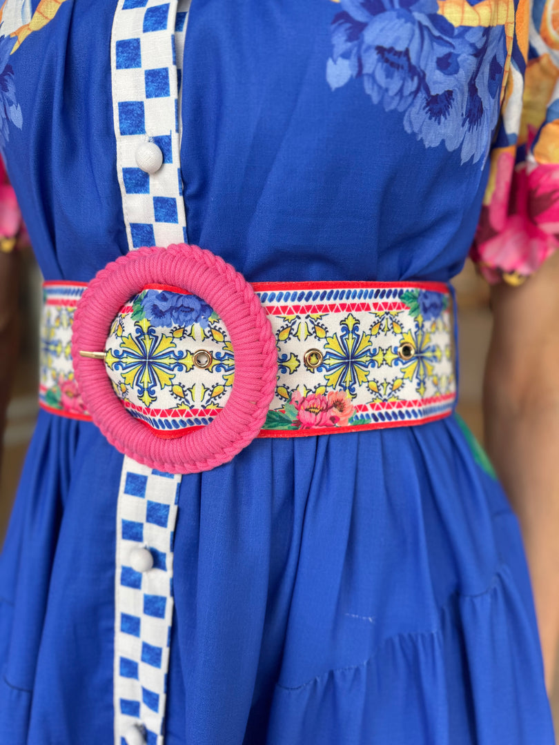 POSITANO MAXI DRESS BLUE