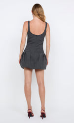 Load image into Gallery viewer, SHAE MINI DRESS CHARCOAL
