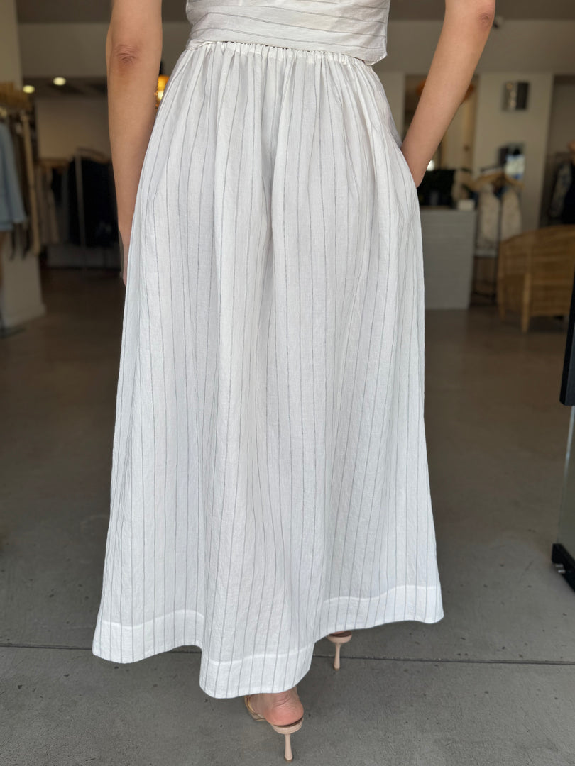 SASKI MAXI SKIRT - WHITE