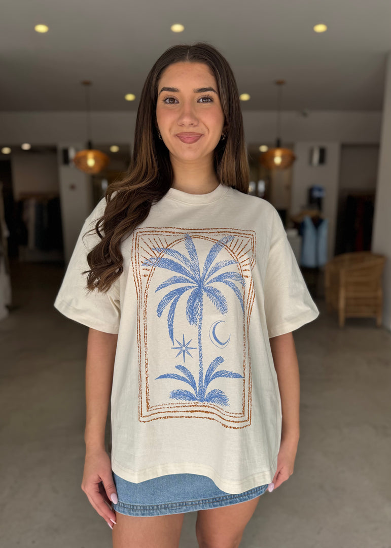 SIRENA OVERSIZE TEE - CREAM
