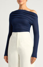 Load image into Gallery viewer, MENDEZ TWO WAY TOP - NAVY

