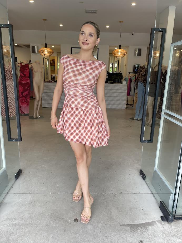 EUPHORIA MINI DRESS CHECK