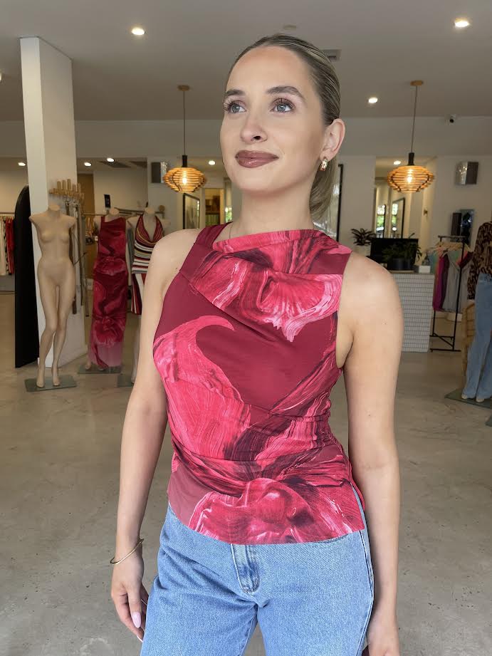 FLORENCE TOP RASPBERRY