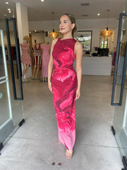 FLORENCE DRESS RASPBERRY