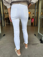 Load image into Gallery viewer, SHINNY MET FRONT JEAN - WHITE
