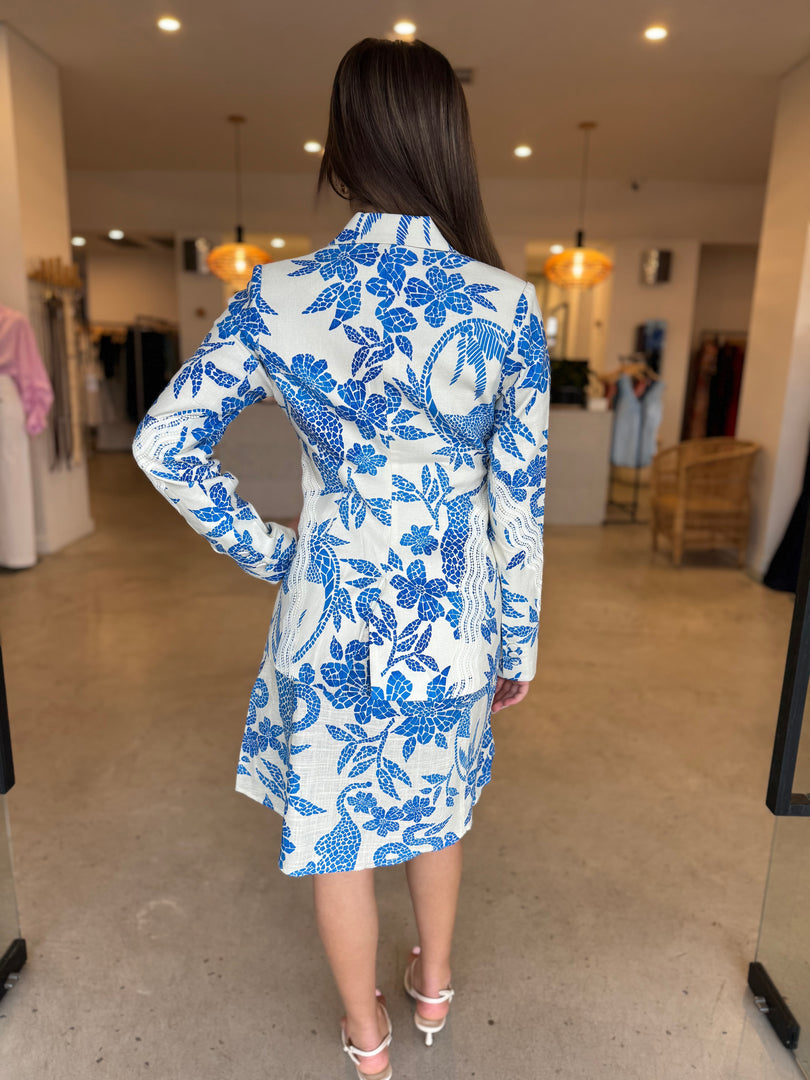 ADRIANA EMBROIDERED DRESS - MOSAIC
