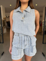 Load image into Gallery viewer, RIPTIDE DENIM SHORT
