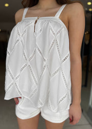 THOUSAND MILES TOP  WHITE