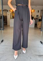 Load image into Gallery viewer, BETTINA WIDE LEG PANT BLACK
