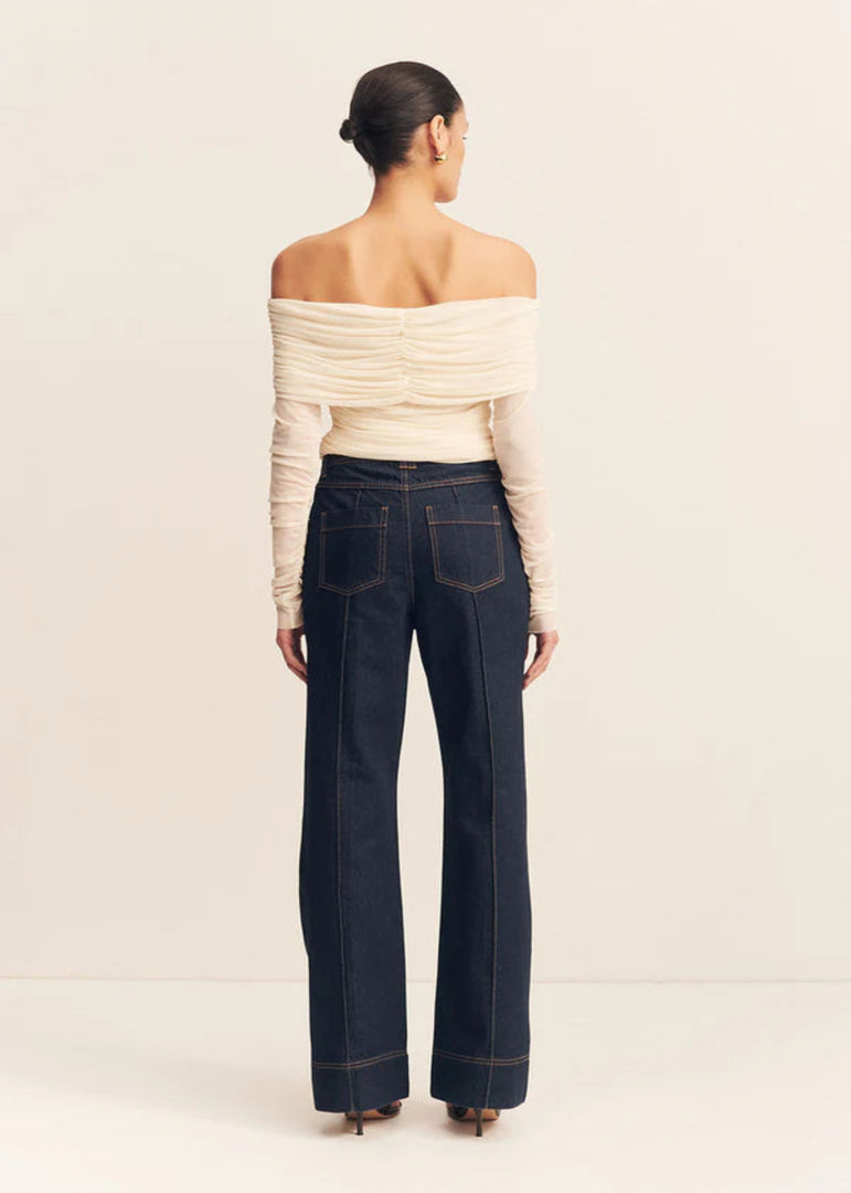 MIRA LS OFF SHOULDER TOP IVORY