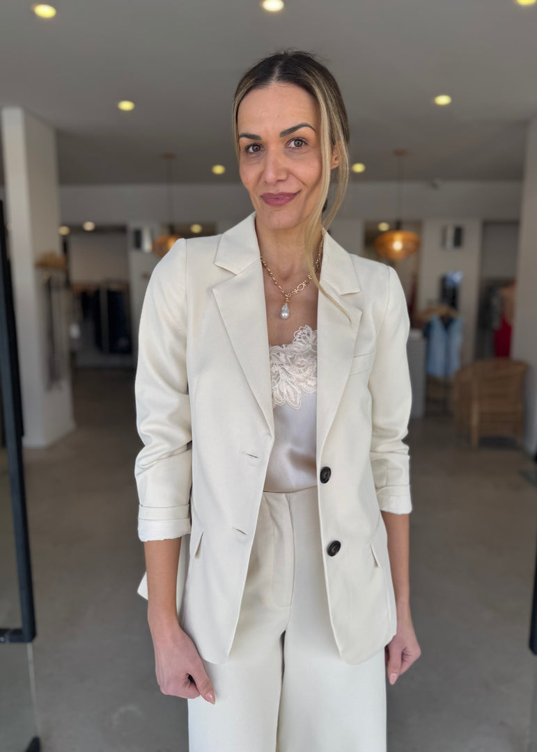 VOYAGE BLAZER - CREAM