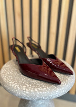 Load image into Gallery viewer, YOKO SLINGBACK HEEL WINE
