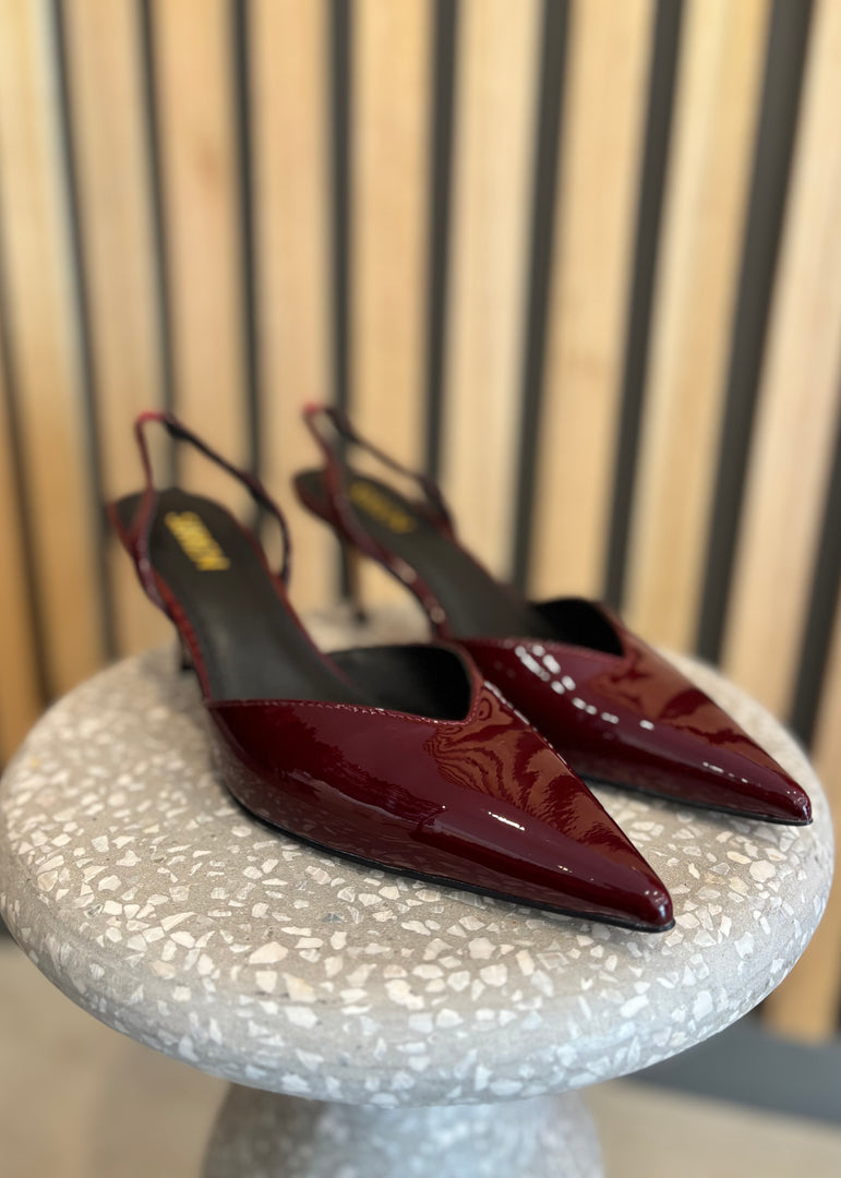 YOKO SLINGBACK HEEL WINE