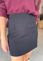 Load image into Gallery viewer, SIREN MINI SKIRT BLACK
